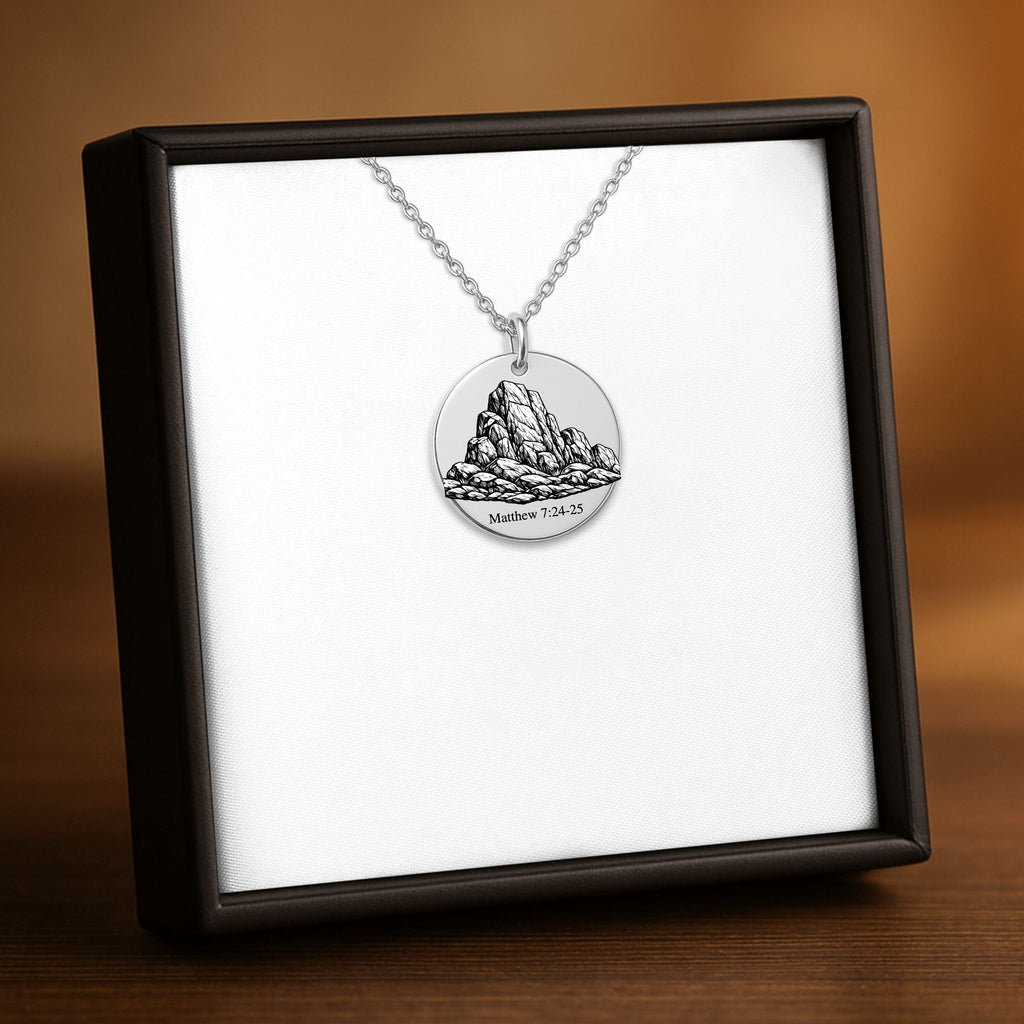 Foundation on a rock necklace