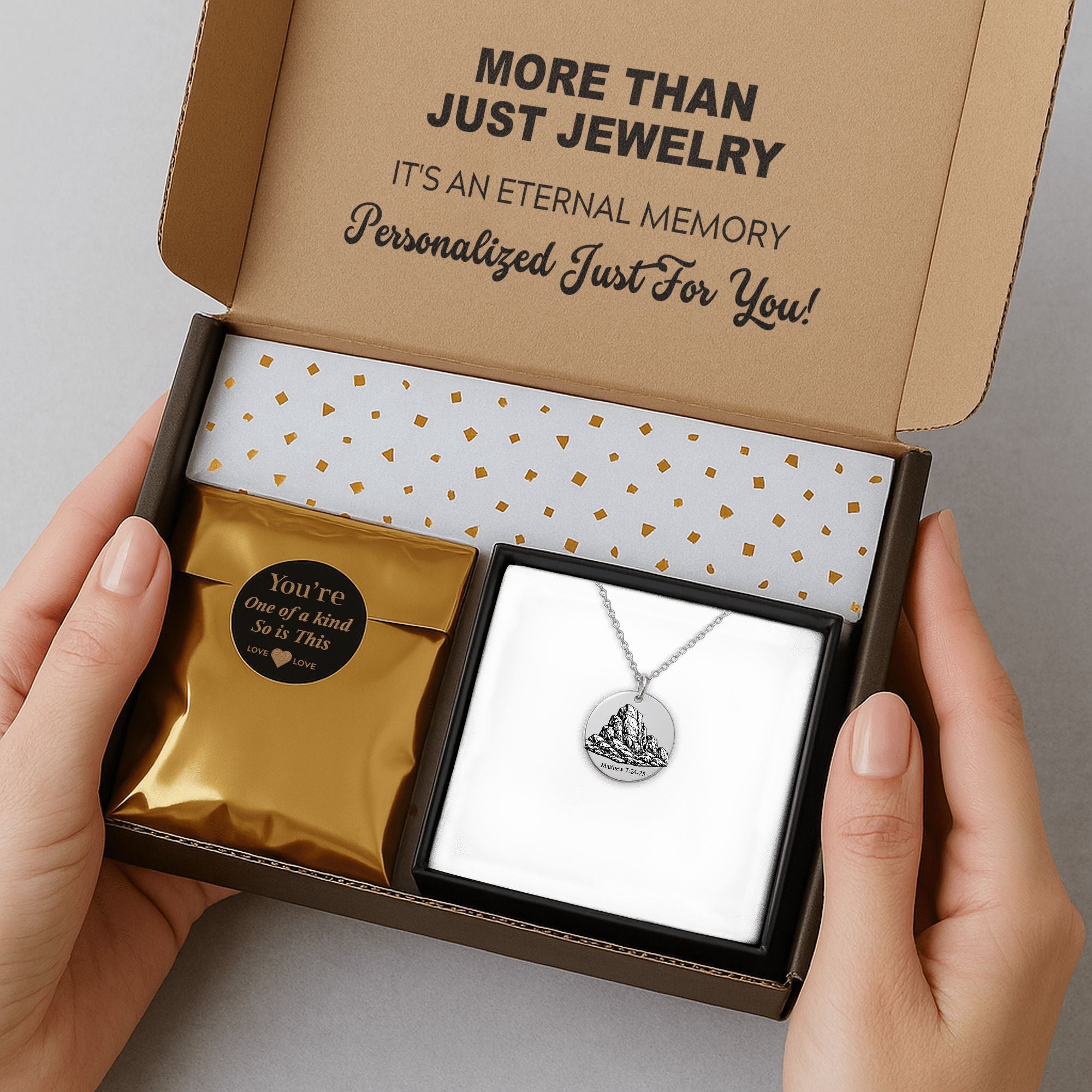 Foundation on a rock necklace