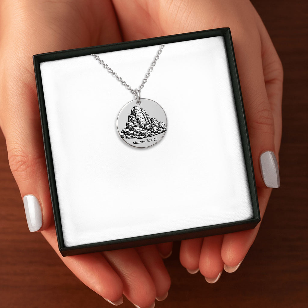 Foundation on a rock necklace