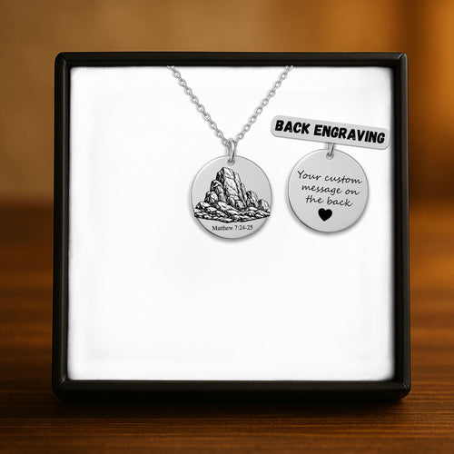 Foundation on a rock necklace